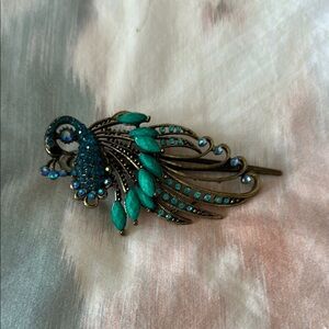 Elegant Peacock hair piece